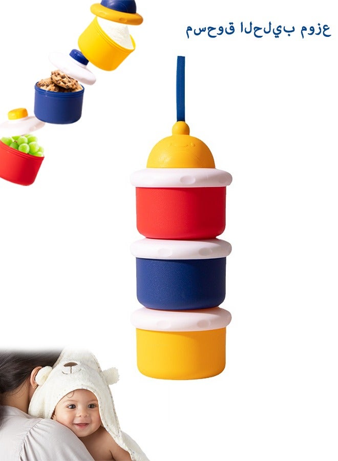 MIXDE Baby Milk Formula Dispenser, Stackable Formula Dispenser Container Mixie Bottle, Snack Storage, Non Spill, Powder Leakage Free - Image 1